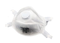 Maschera valvolata del respiratore di colore bianco, respiratore N95 con la valvola di esalazione fornitore